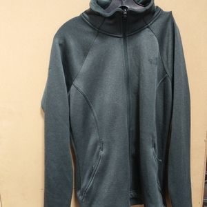 The North Face Athletic Fit Jacket Women Green SZ:M Full Zipper Good "Christmas"